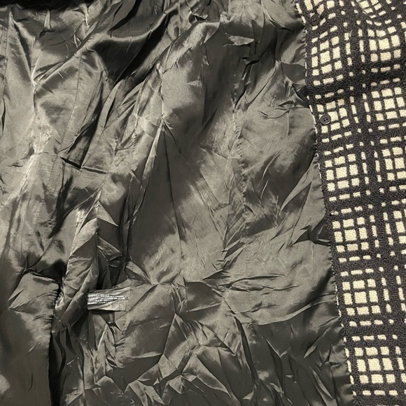 Club Monaco houndstooth tweed pea coat, size XS - Picture 4 of 5